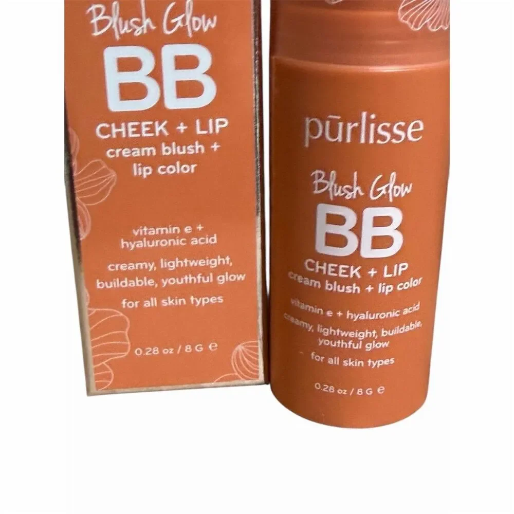 Purlisse Cheek & Lip Stick Peach Please 2-in-1 Hydrating Cream Lip Color